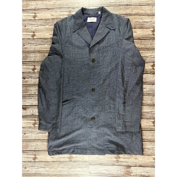 OUR LEGACY 1980-81 100% Linen Car coat size 48 US M color blue - Picture 1 of 9